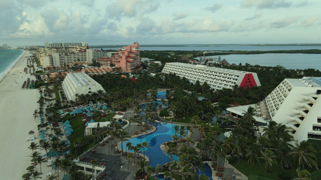 Hotel Zone in Cancun.